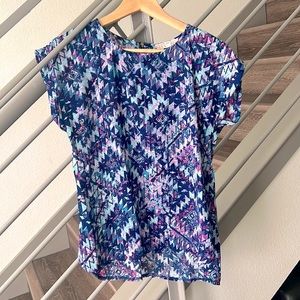 NWOT Pink Republic Short Sleeve Blouse, S